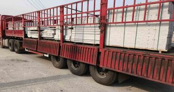 深圳 白麻荔枝面外墙干挂，工厂装车日常