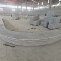 深圳 芝麻白异形坐凳，自然面光面弧形加工