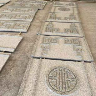 深圳 白麻花岗岩外墙立面雕刻板