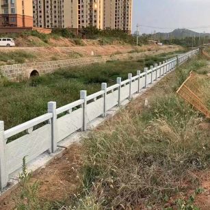深圳 白麻河道栏杆效果展示图