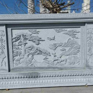 深圳 芝麻白大型照壁，屏风，影壁