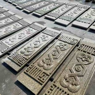 深圳 黄金麻花岗岩外墙雕刻板