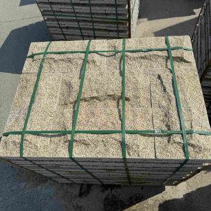 深圳 黄金麻花岗岩石材自然面蘑菇石成品