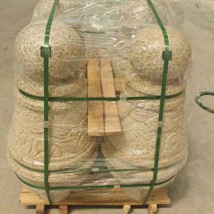 深圳 黄金麻异形定制雕花——棒棒糖挡车柱