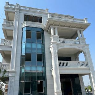 深圳 白麻花岗岩别墅外墙干挂效果展示