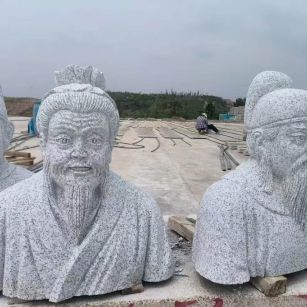 深圳 白麻花岗岩石材人物立体雕刻