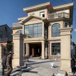 深圳 黄金麻花岗岩荔枝面别墅外墙干挂私家专属