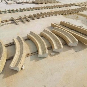 深圳 黄金麻花岗岩别墅线条