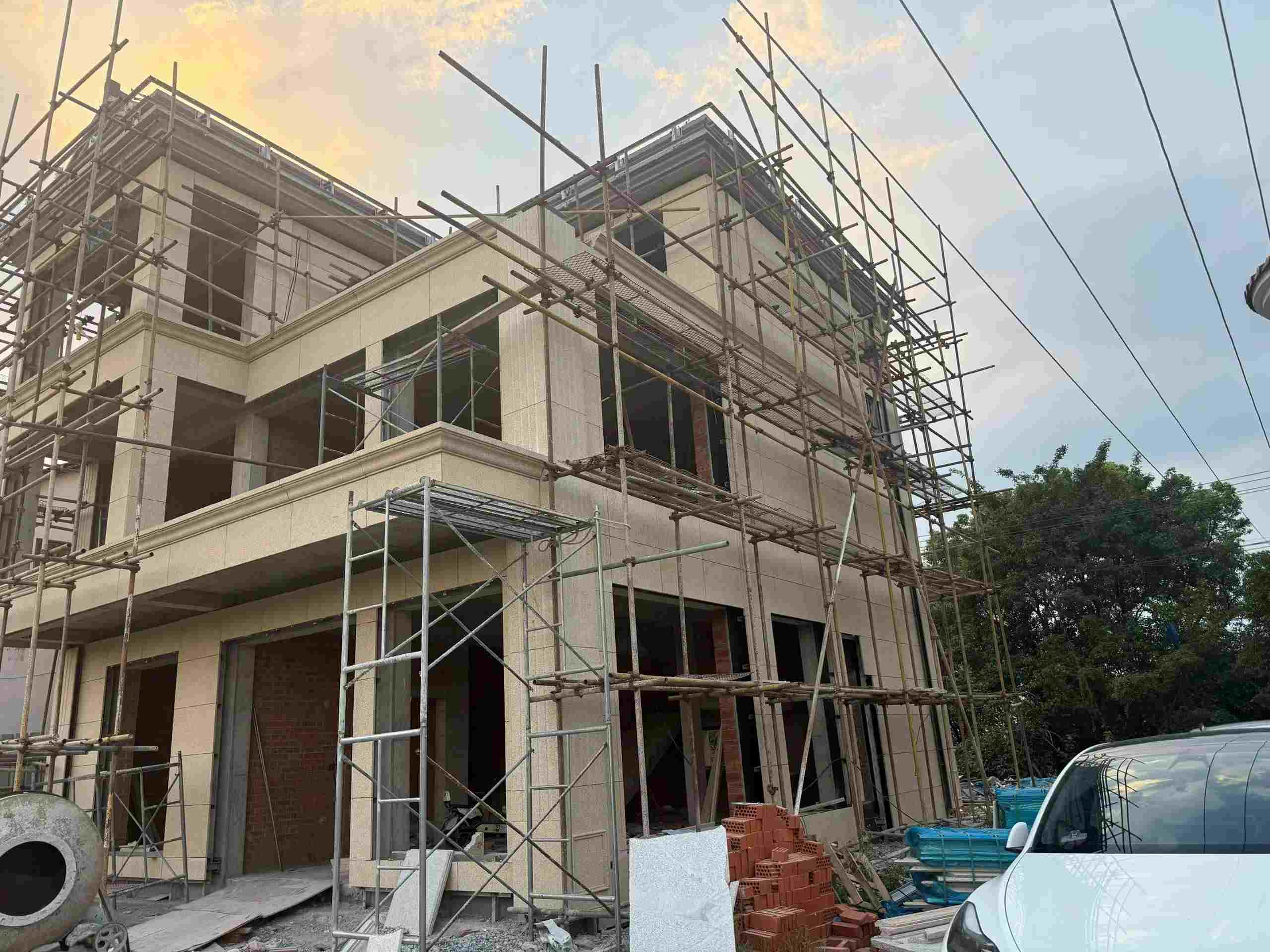 深圳 黄金麻荔枝面花岗岩外墙干挂