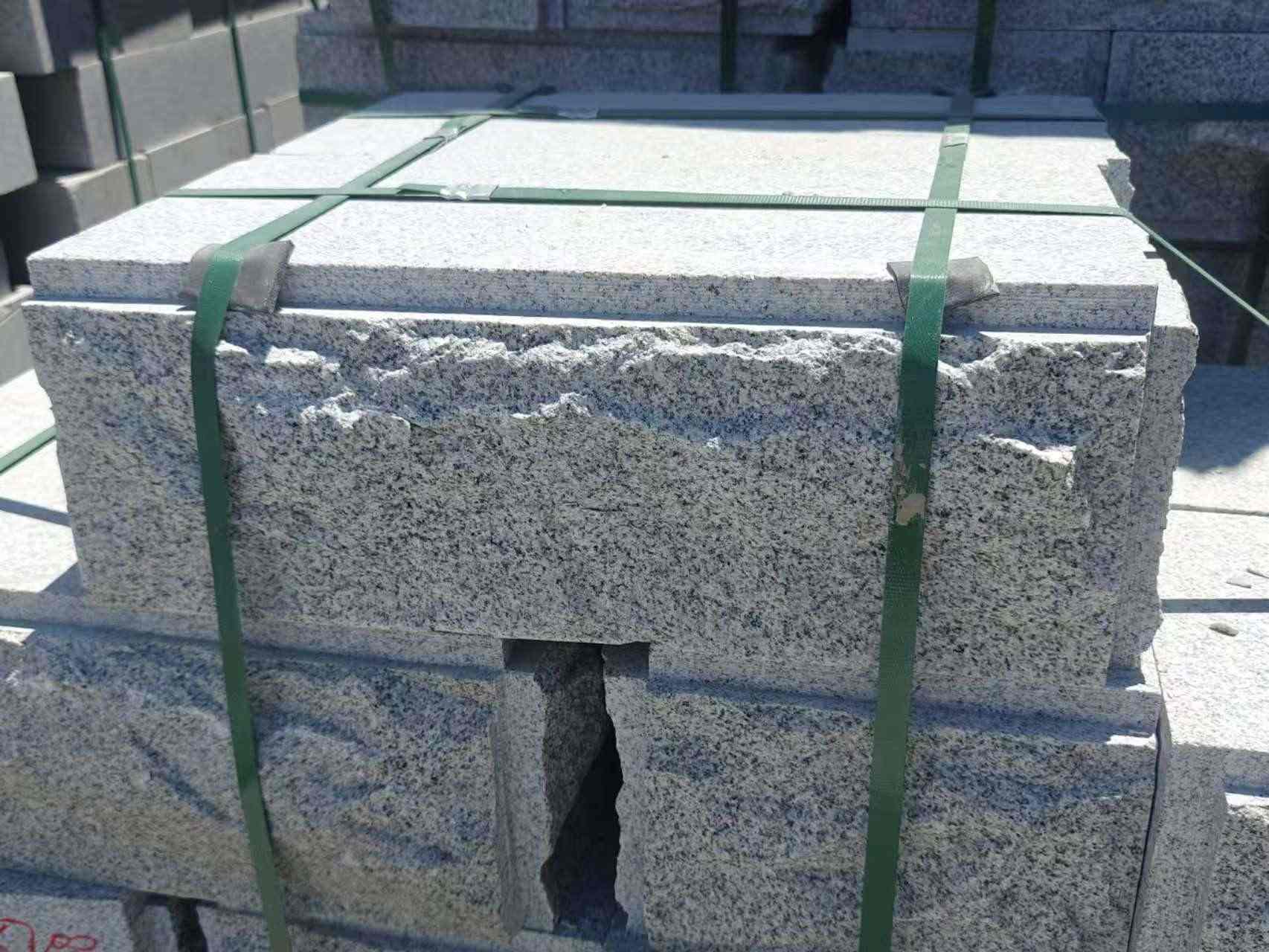 深圳 芝麻白花岗岩自然面成品