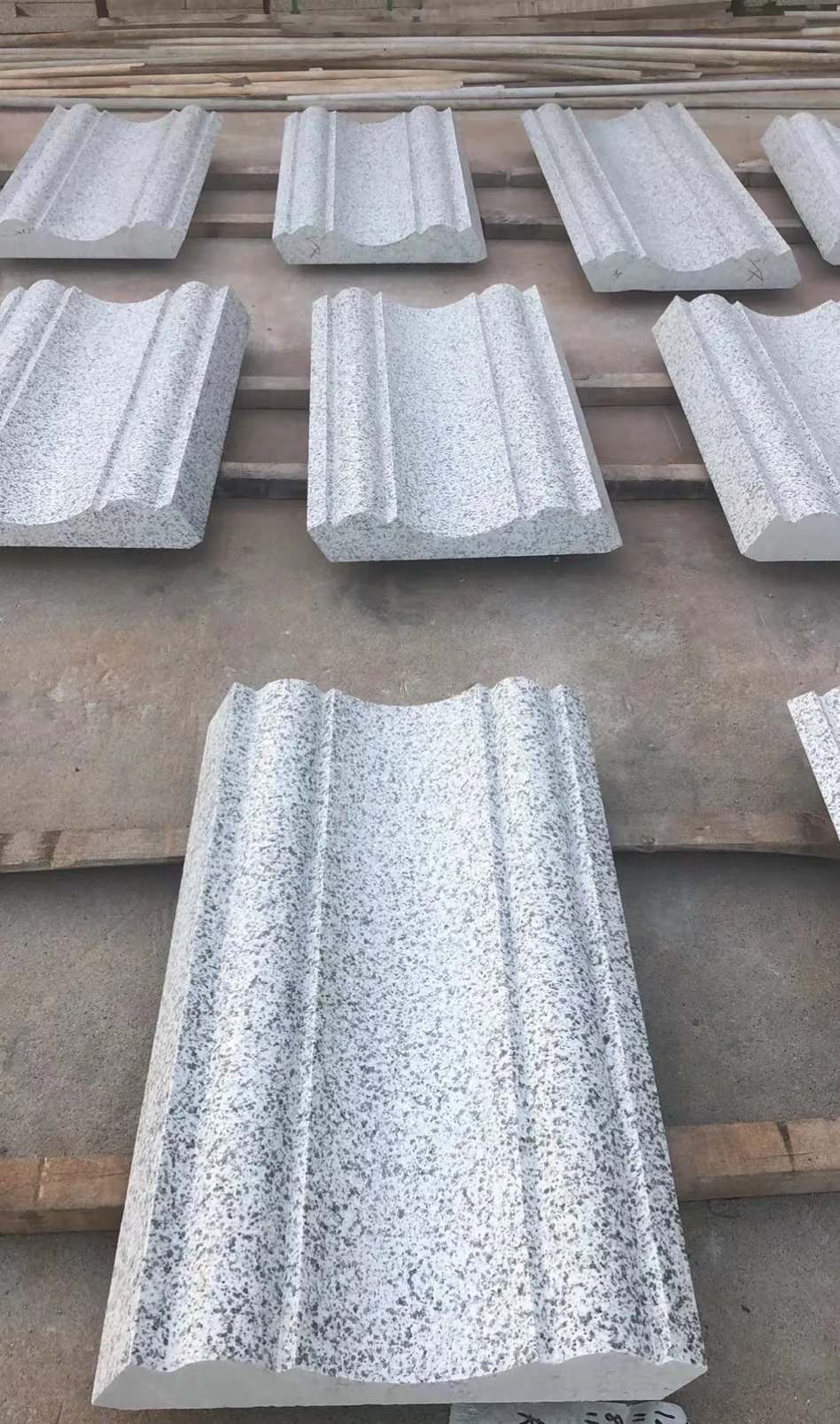 深圳 白麻花岗岩光面别墅线条