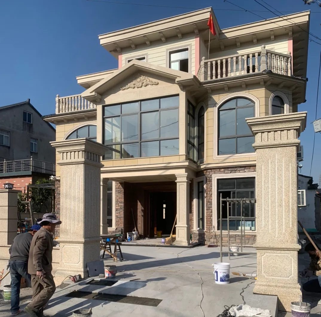 深圳 黄金麻花岗岩荔枝面别墅外墙干挂私家专属